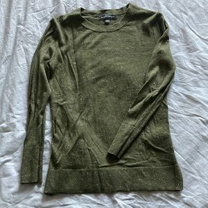 Banana Republic olive green and gold sweater